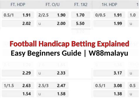 handicap explained football